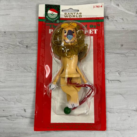 Vintage Wizard Of Oz Bundle Kurt Adler Lion Puppet Blank Cards Stickers 90s - Picture 2 of 10